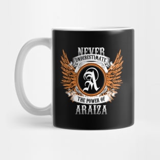 Araiza Name Shirt Never Underestimate The Power Of Araiza Mug